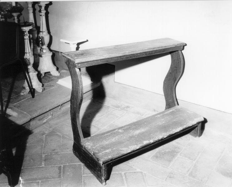 inginocchiatoio, serie - ambito toscano (metà sec. XIX)