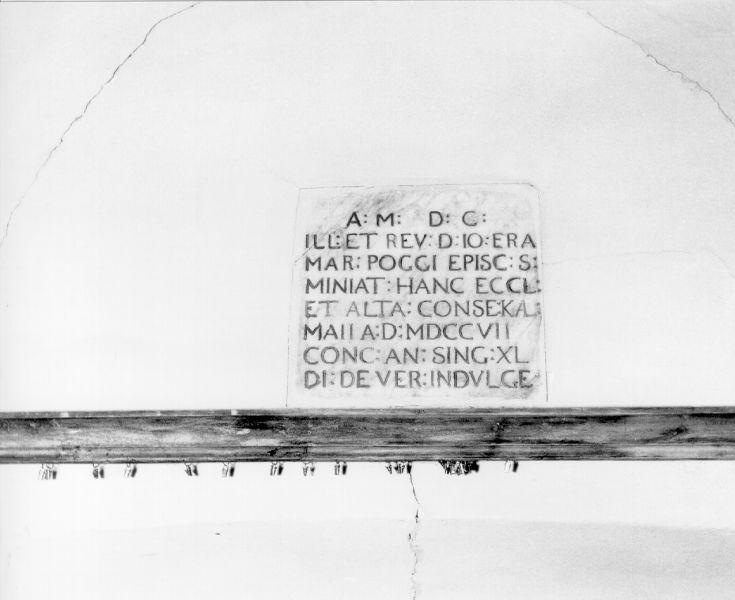 lapide - ambito toscano (sec. XVIII)