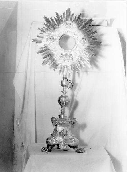 ostensorio - bottega italiana (sec. XIX)