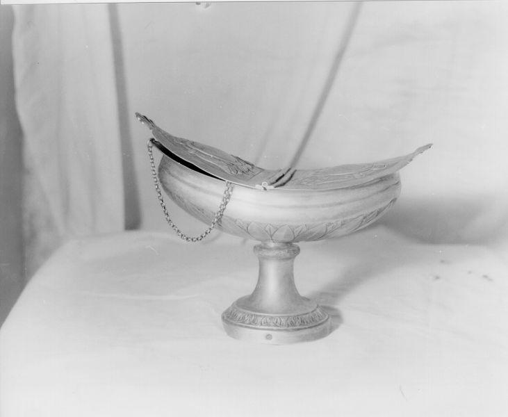 navicella portaincenso - bottega italiana (sec. XIX)