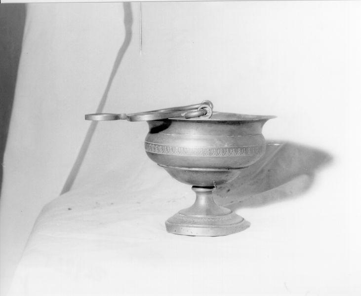 secchiello per l'acqua benedetta - bottega italiana (seconda metà sec. XIX)