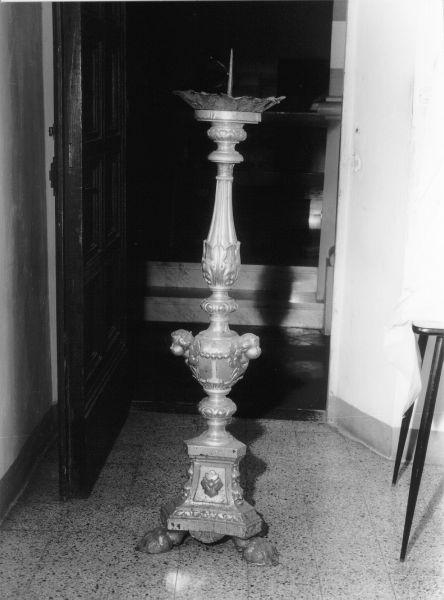 candeliere, serie - bottega toscana (metà sec. XIX)