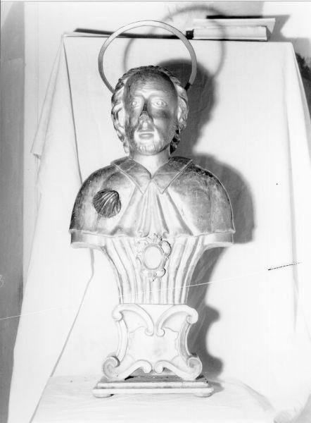 SAN ROCCO (reliquiario - a busto) - bottega toscana (sec. XVIII)