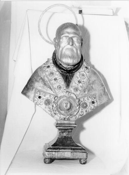 SAN FILIPPO NERI (reliquiario - a busto) - bottega toscana (prima metà sec. XVIII)