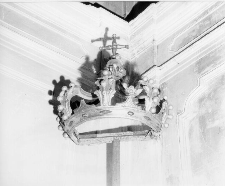 corona pensile - bottega toscana (seconda metà sec. XIX)