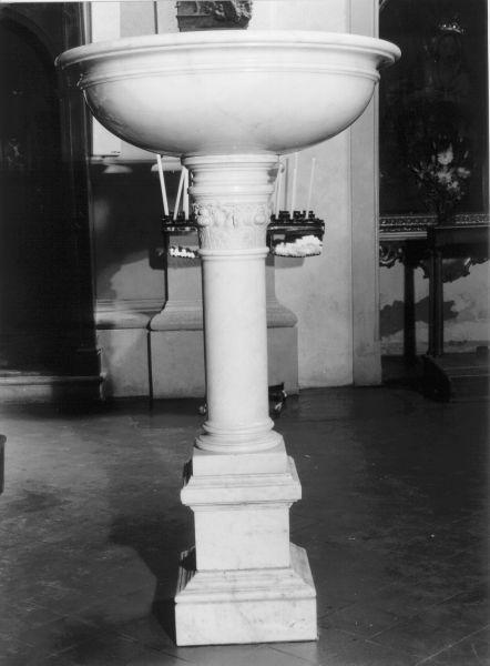 acquasantiera - bottega toscana (inizio sec. XX)