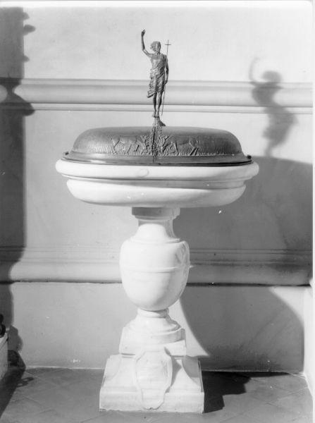 fonte battesimale - bottega toscana (sec. XVII)