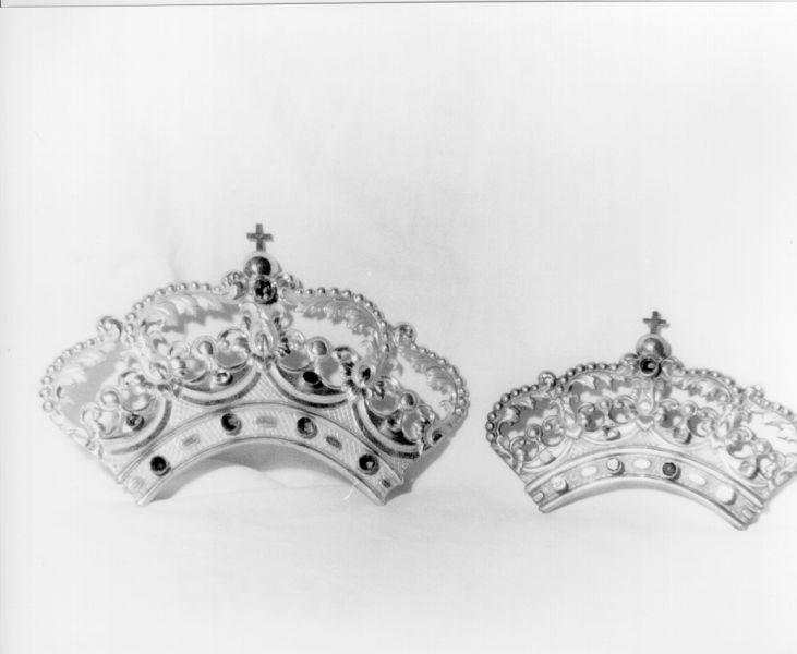 corona da dipinto, serie - bottega italiana (sec. XIX)