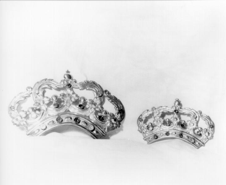 corona da dipinto, serie - bottega italiana (sec. XIX)