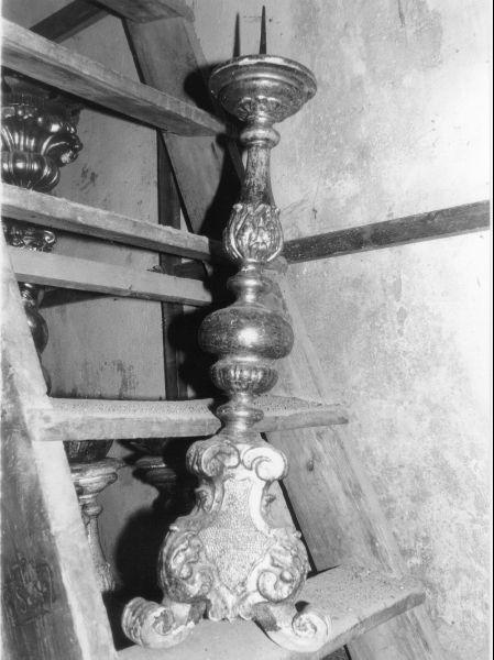 candeliere, serie - bottega toscana (seconda metà sec. XVIII)