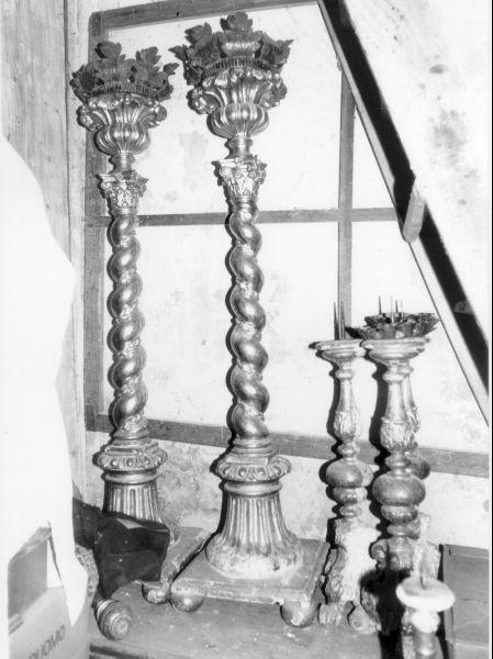 torciera, serie - bottega toscana (inizio sec. XVIII)