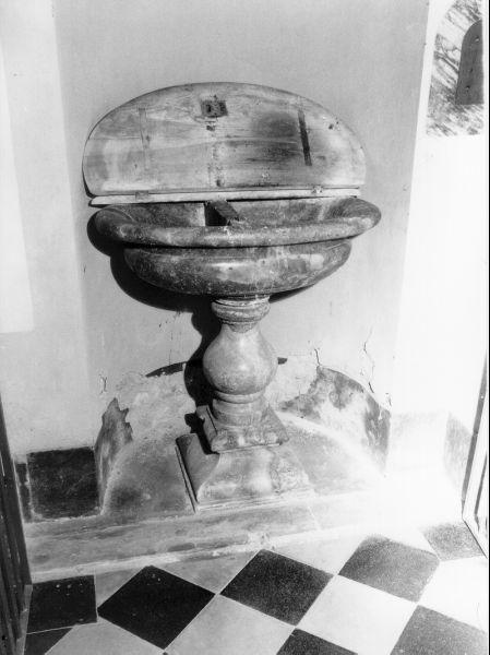 fonte battesimale - bottega toscana (sec. XVII)