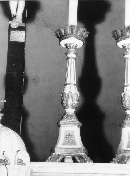 candeliere, serie - bottega toscana (prima metà sec. XIX)