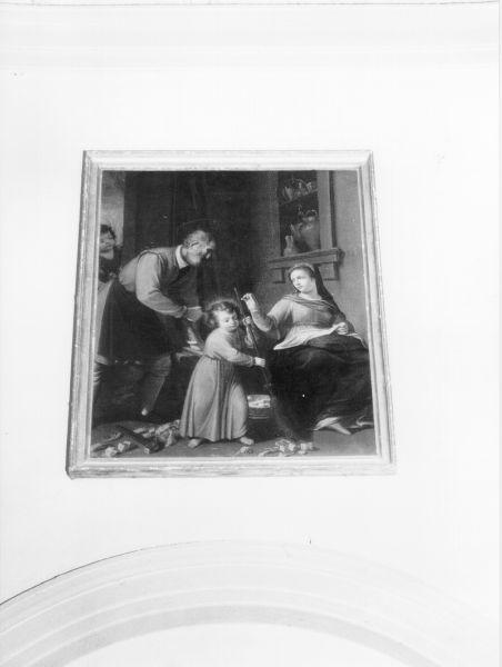 SACRA FAMIGLIA (dipinto) - ambito toscano (inizio sec. XIX)