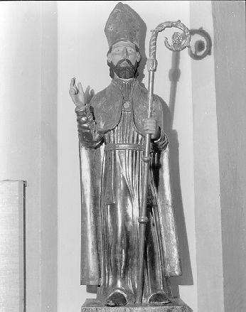 SAN BIAGIO (statua) - ambito apuano (sec. XIX)