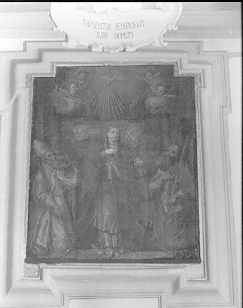 Santa Caterina d 'Alessandria tra San Paolo e San Biagio (dipinto) - ambito lunigianese (prima metà sec. XVII)