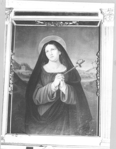 Madonna Addolorata (dipinto) di Dal Poggetto Carlo (attribuito) (sec. XIX)