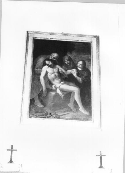 COMPIANTO SUL CRISTO MORTO (dipinto) - Ambito fiorentino (terzo quarto sec. XVII)