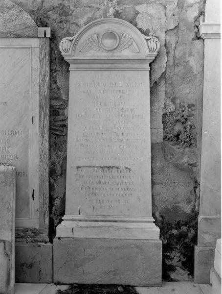 lapide tombale - ambito toscano (terzo quarto sec. XIX)