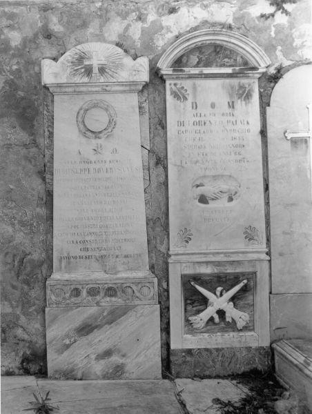 lapide tombale - ambito toscano (seconda metà sec. XIX)