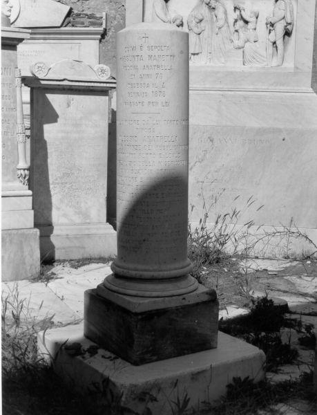 monumento funebre - ambito toscano (seconda metà sec. XIX)