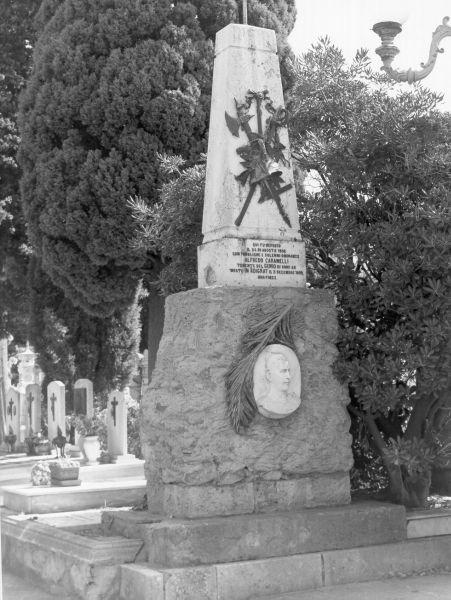 monumento funebre - ambito toscano (fine sec. XIX)