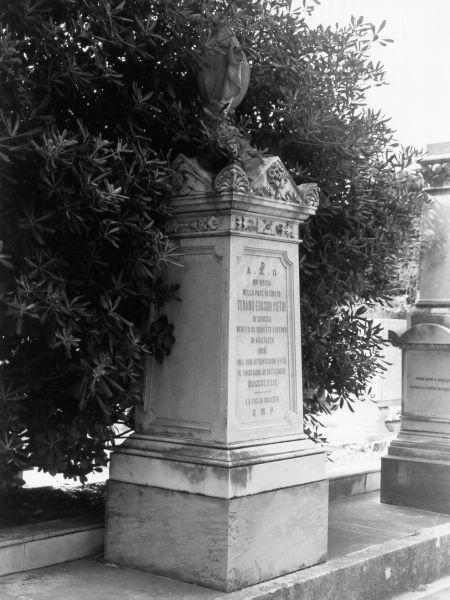 monumento funebre - ambito toscano (ultimo quarto sec. XIX)