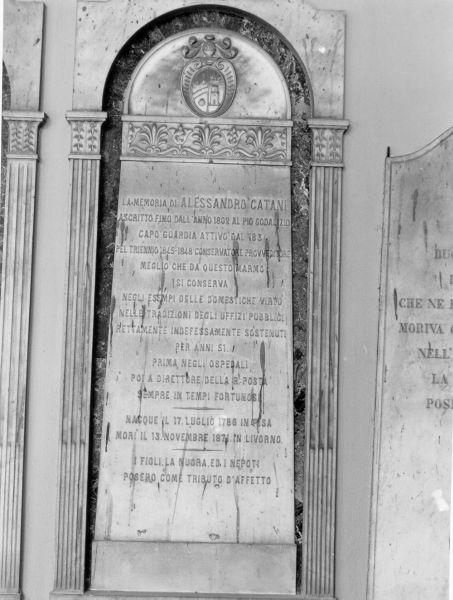 monumento funebre - ambito toscano (terzo quarto sec. XIX)