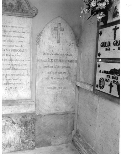 lapide tombale - bottega toscana (terzo quarto sec. XIX)