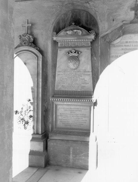 lapide tombale - bottega toscana (seconda metà sec. XIX)