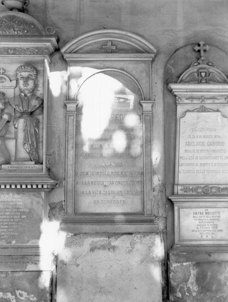 monumento funebre - bottega toscana (seconda metà sec. XIX)