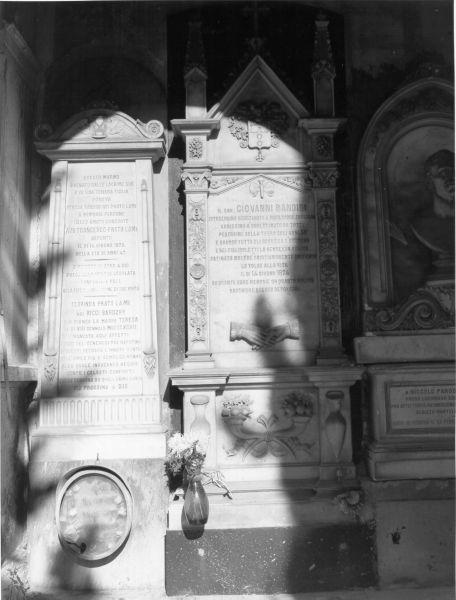 monumento funebre - bottega toscana (seconda metà sec. XIX)