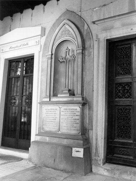 monumento funebre - bottega toscana (seconda metà sec. XIX)