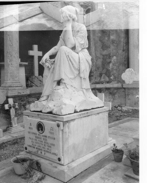 lapide tombale - bottega toscana (primo quarto sec. XX)