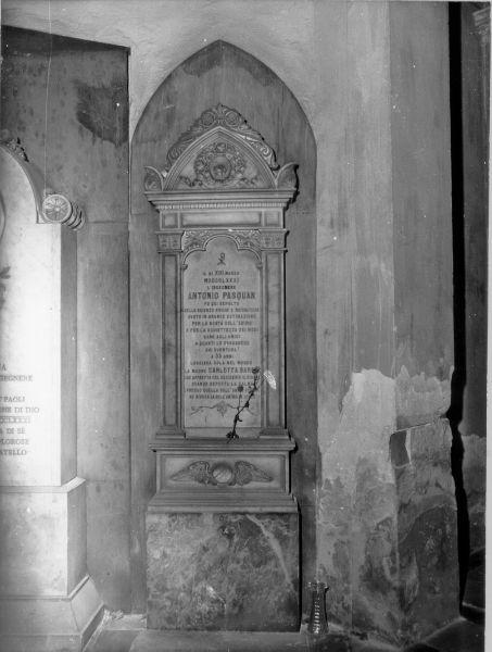 lapide tombale - bottega toscana (ultimo quarto sec. XIX)