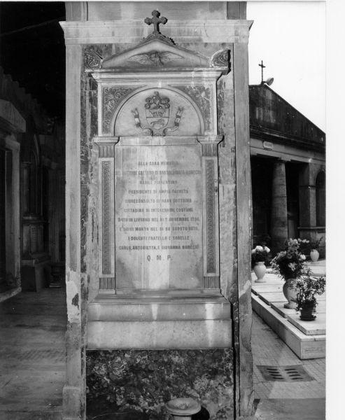 monumento funebre - bottega toscana (ultimo quarto sec. XIX)