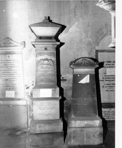 monumento funebre - bottega toscana (terzo quarto sec. XIX)