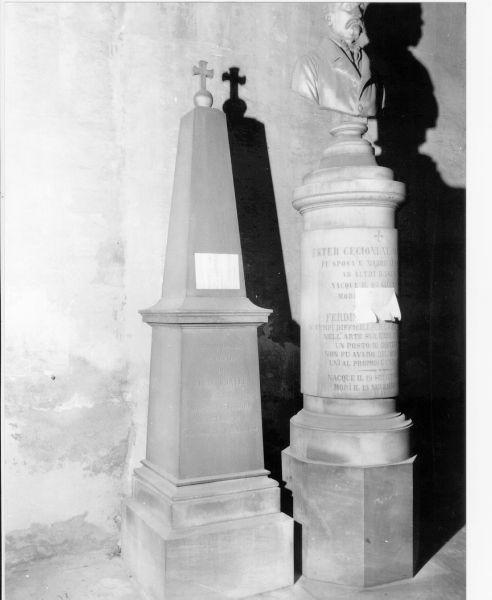 monumento funebre - bottega toscana (terzo quarto sec. XIX)
