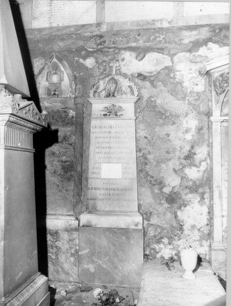 lapide tombale - bottega toscana (metà sec. XIX)