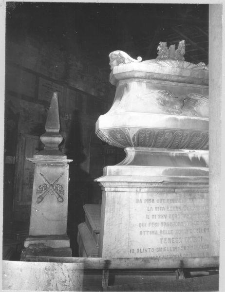 monumento funebre - bottega toscana (metà sec. XIX)