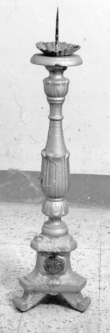 candeliere, coppia - bottega italiana (prima metà sec. XIX)