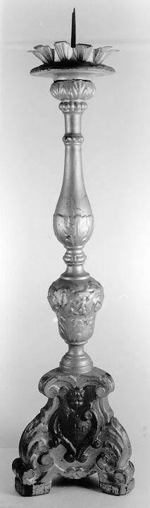 candeliere - bottega italiana (metà sec. XIX)
