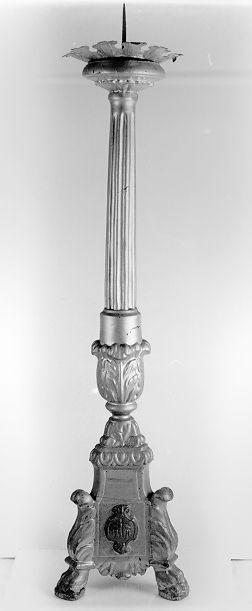 candeliere - bottega italiana (metà sec. XIX)