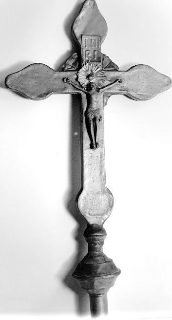 croce processionale - bottega toscana (sec. XX)