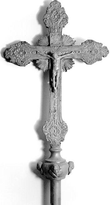 croce processionale - bottega toscana (fine/inizio secc. XIX/ XX)