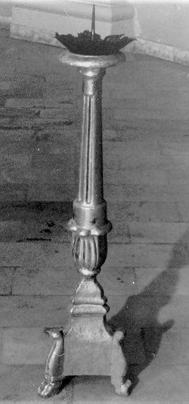 candeliere - bottega italiana (prima metà sec. XIX)