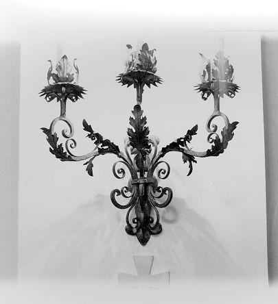 candeliere da parete - bottega italiana (metà sec. XX)