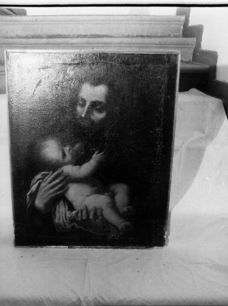 San Giuseppe e Gesù Bambino (dipinto) - ambito toscano (sec. XVII)