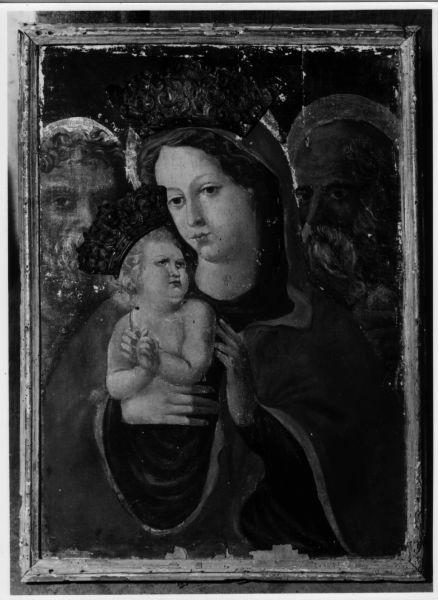 MADONNA CON BAMBINO E SANTI (dipinto) - ambito toscano (sec. XV)