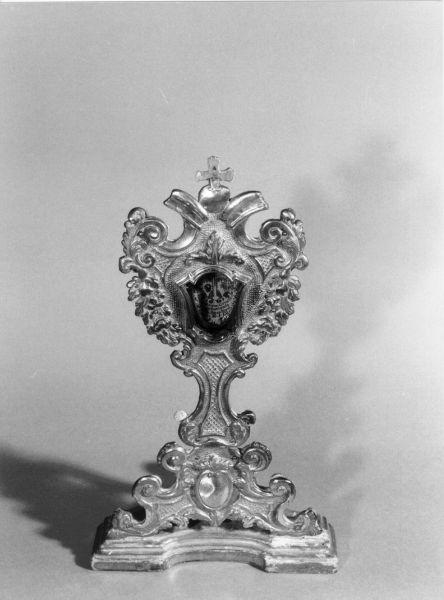 reliquiario - a ostensorio - ambito toscano (prima metà sec. XIX)